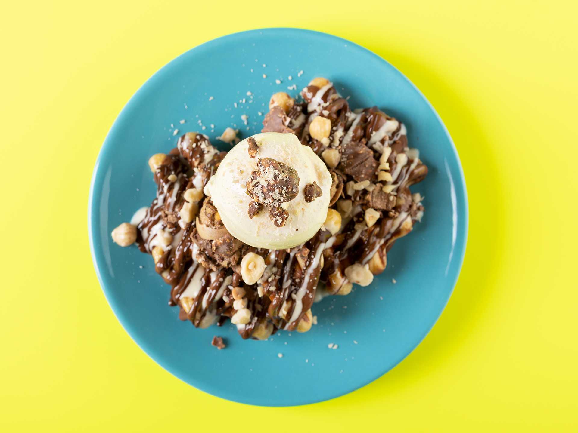 Ferrero Rocher Waffles