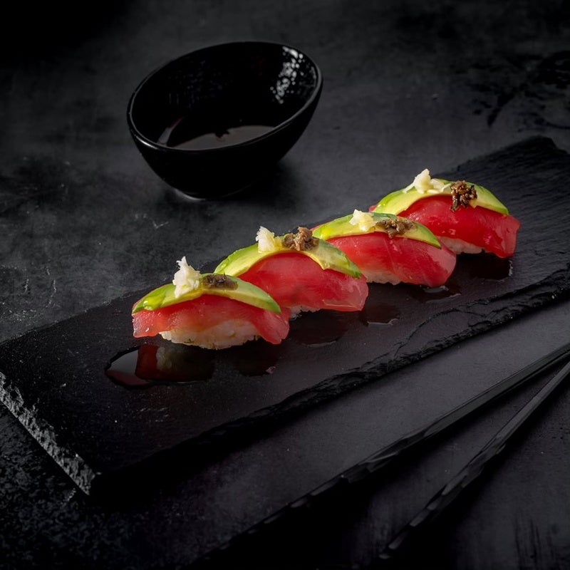 Ponzu Glaze Tuna Truffle Sushi