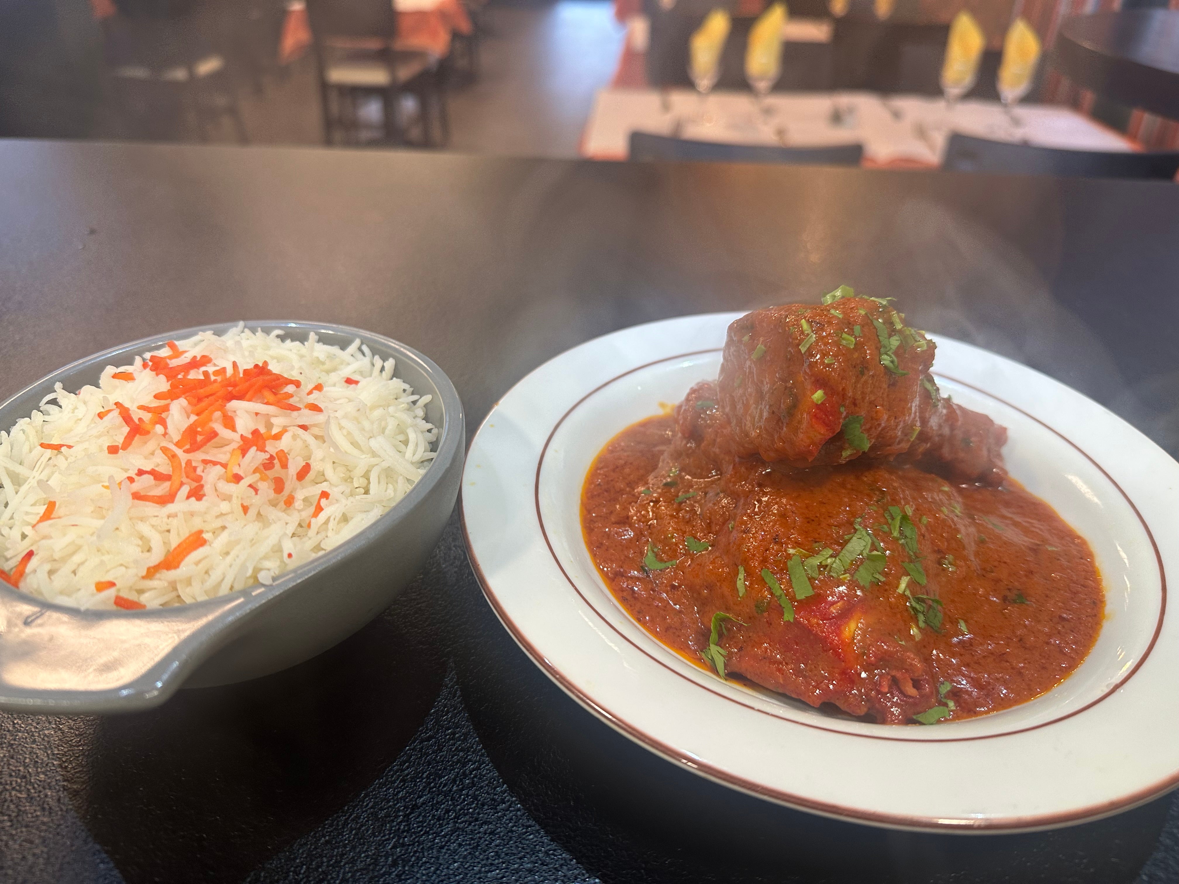 Menu assiette chicken tikka