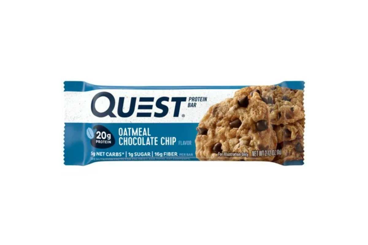 Quest Oatmeal Chocolate Chip Flavored Protein Bar, 60g