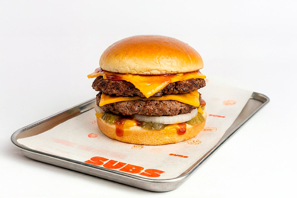 Double Smashed Cheese Burger