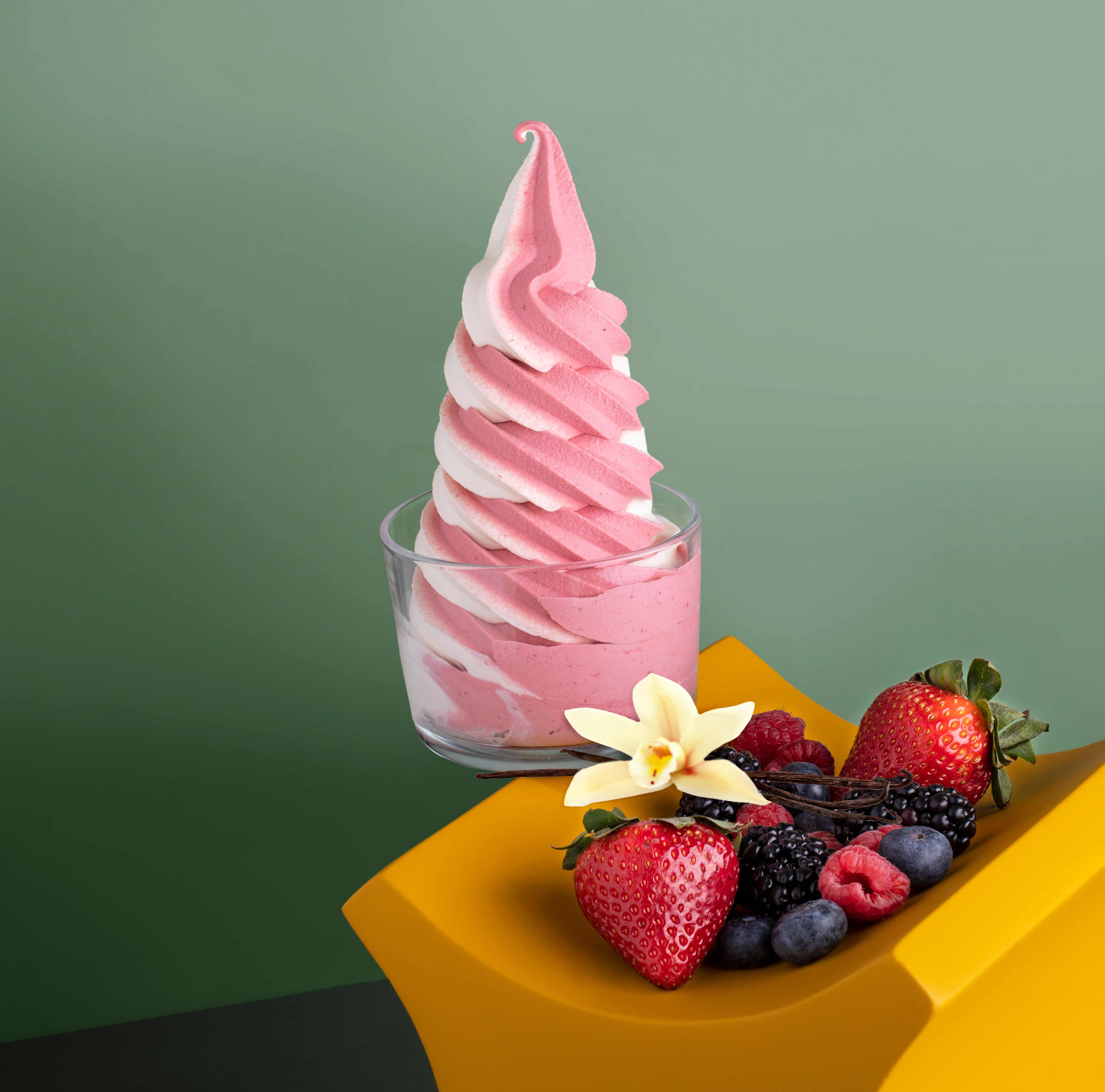 Mixed Berries Vanilla Mix Swirl Ice Cream