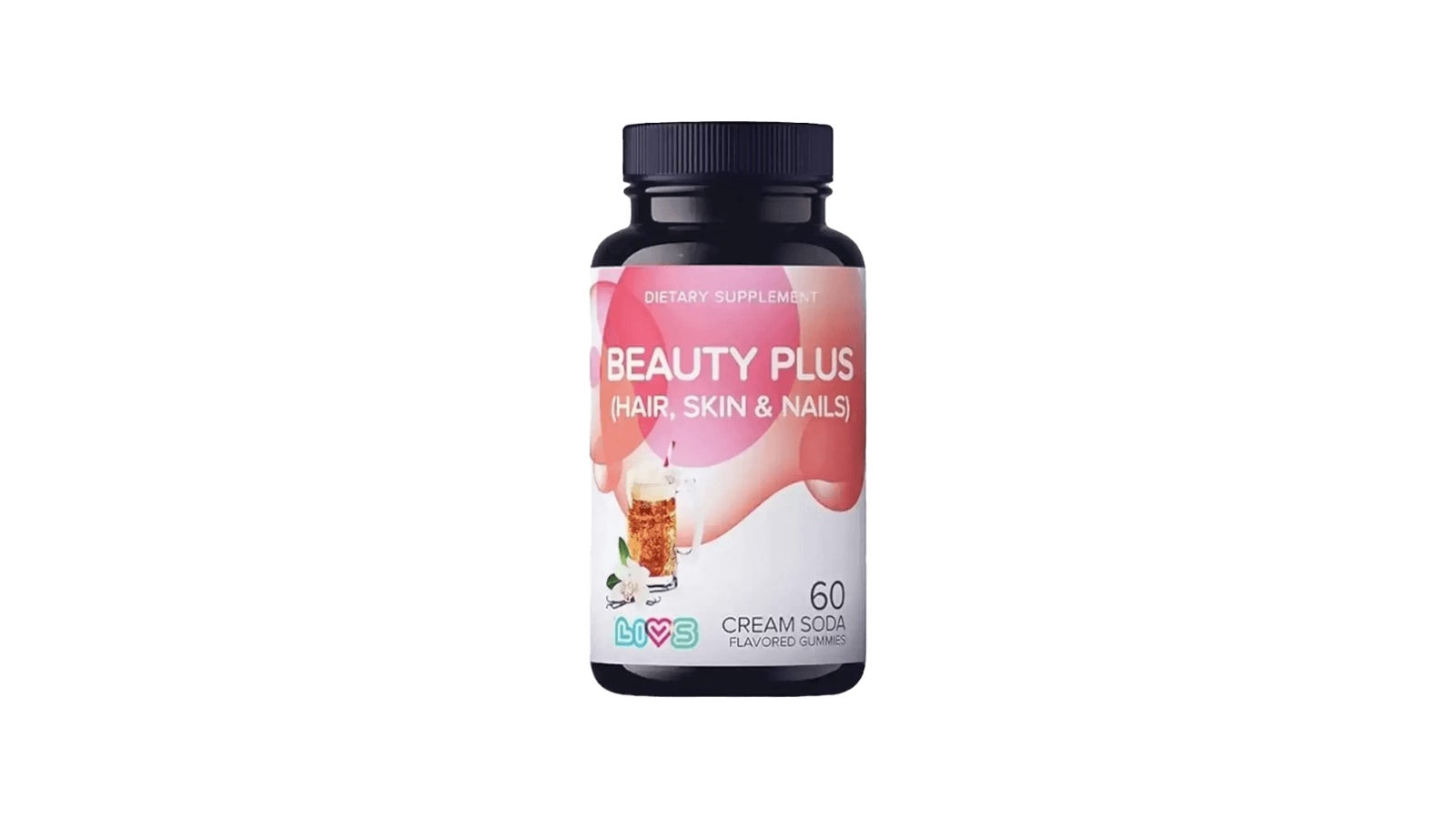 Livs Beauty Plus Hair, Skin  & Nails 60 Cream Soda Flavored Gummies