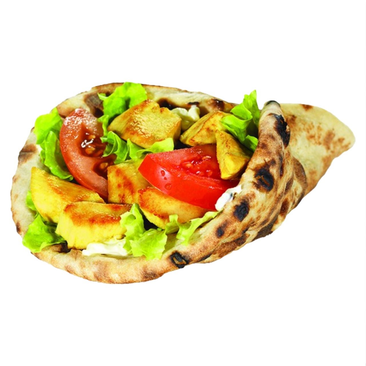 Sandwich Cheese Naan (poulet curry)