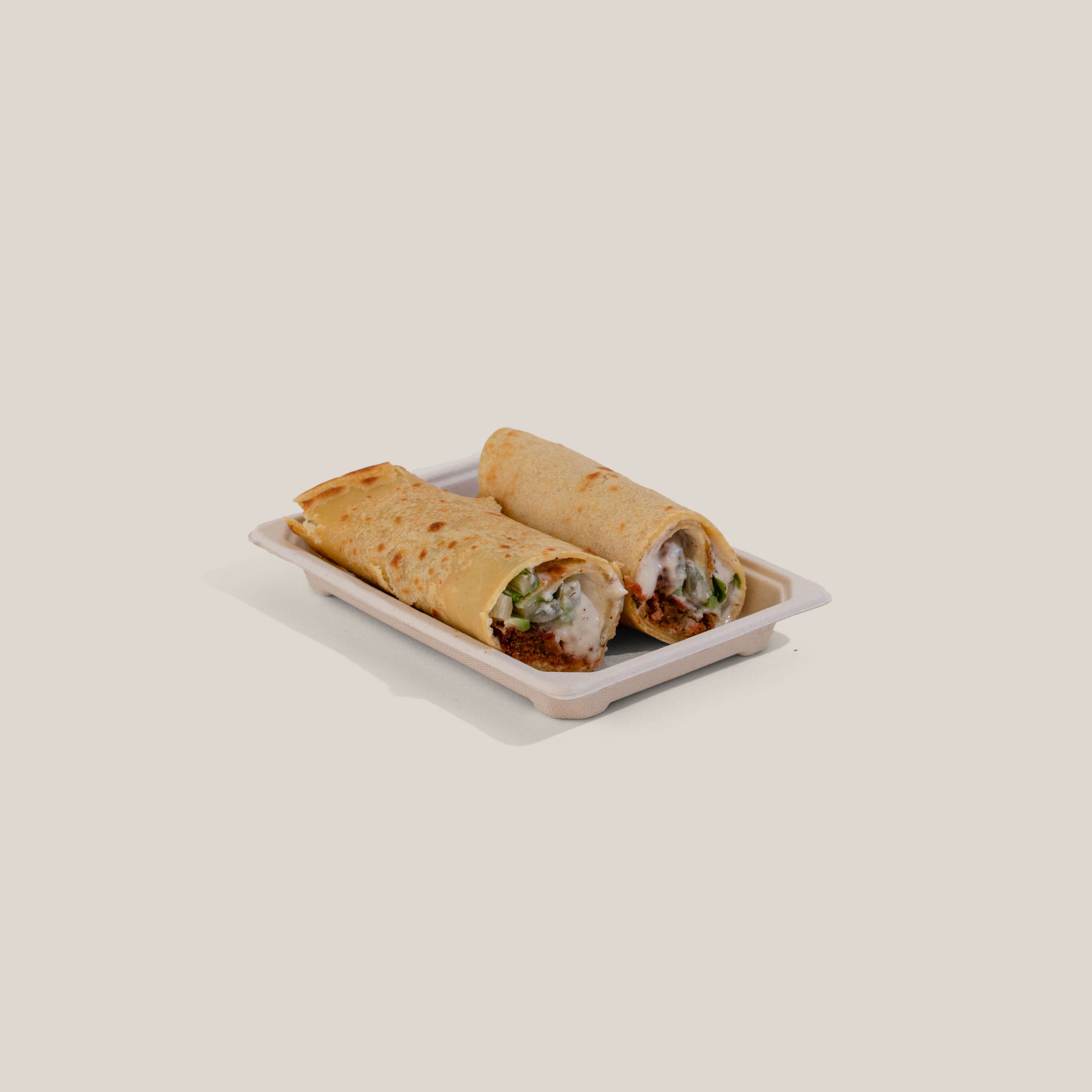 Beet Falafel Avocado Wrap