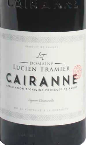 Vent de Face - Lucien Tramier - Rhone, Cairanne - vin rouge
