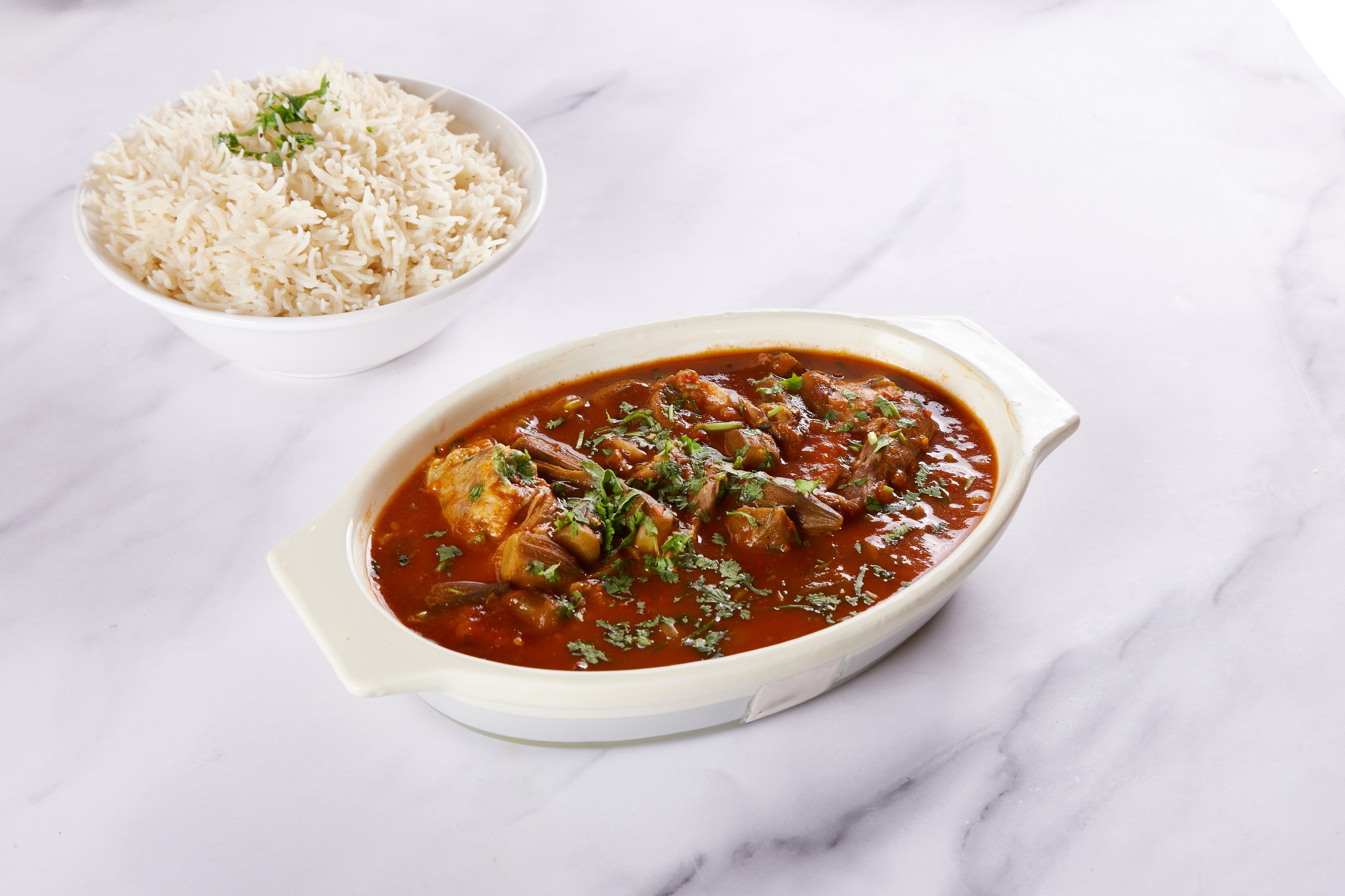 Okra Meat with Rice