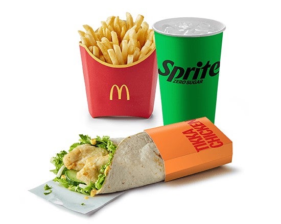 Medium Tikka Grilled Chk Wrap Meal