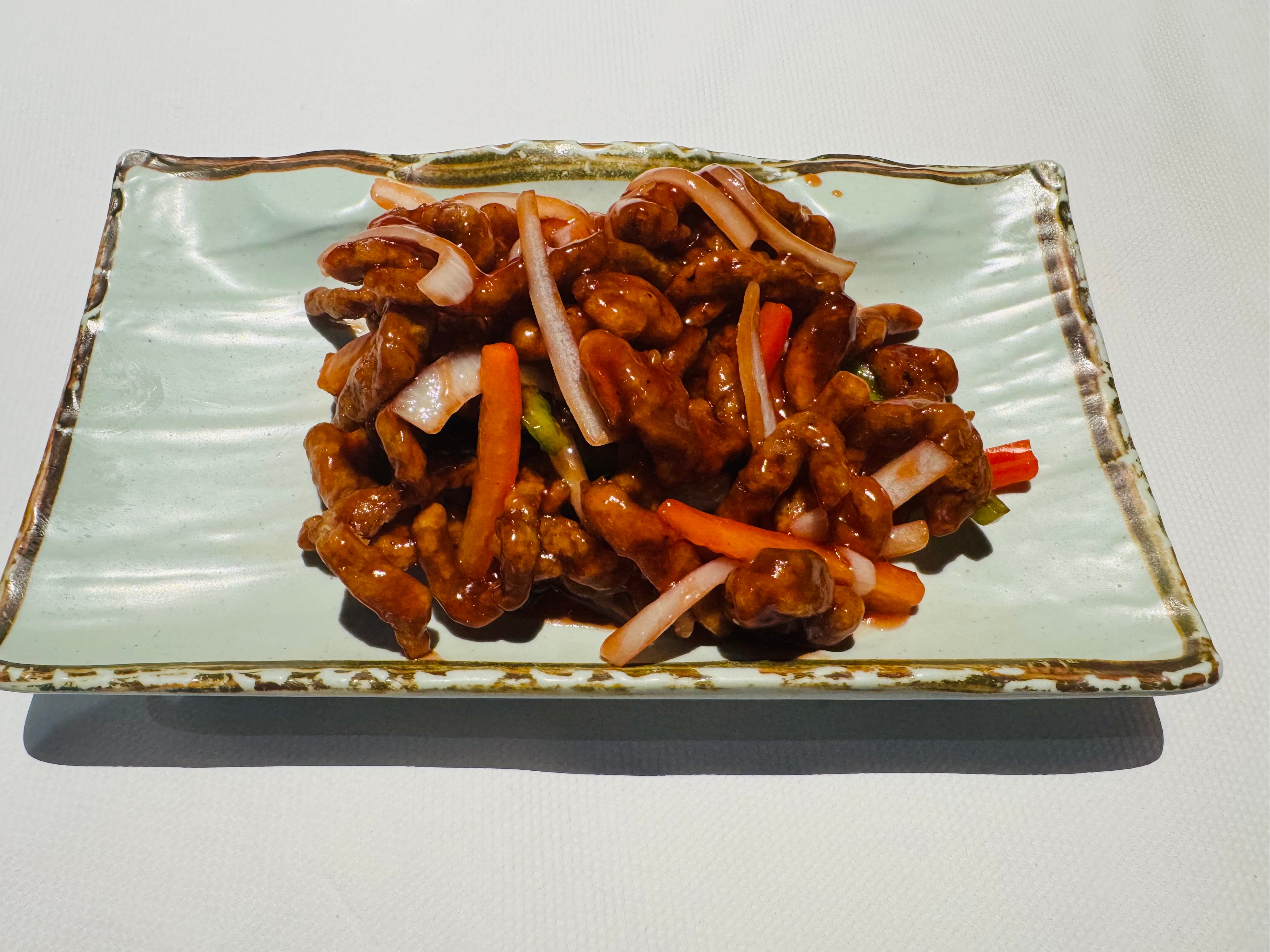 Deep Fried Shredded Chicken with Cantonese Sauce (西式炸鸡柳丝)