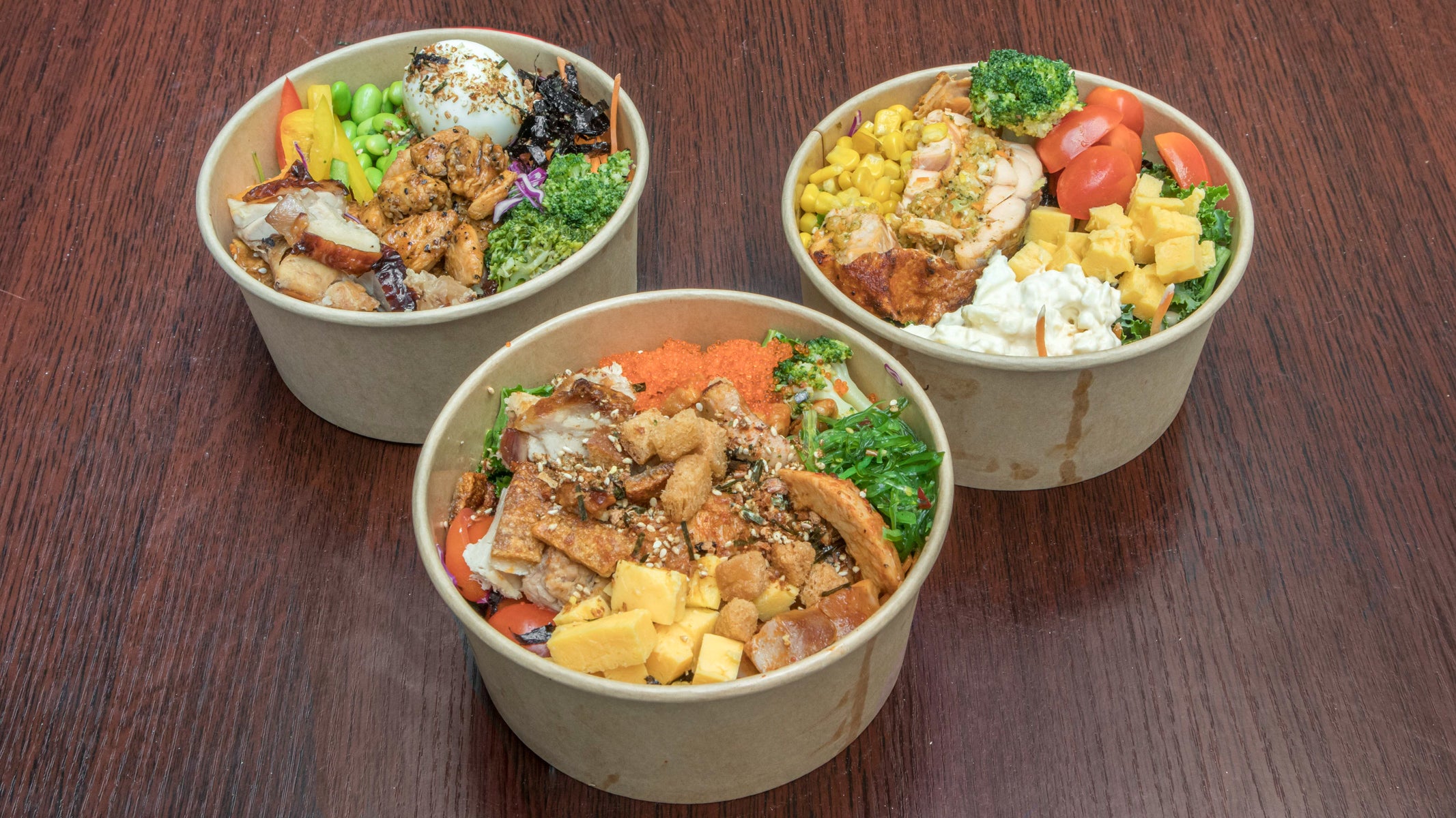 Three 日 Bowls delivery from Raffles Place Order with Deliveroo