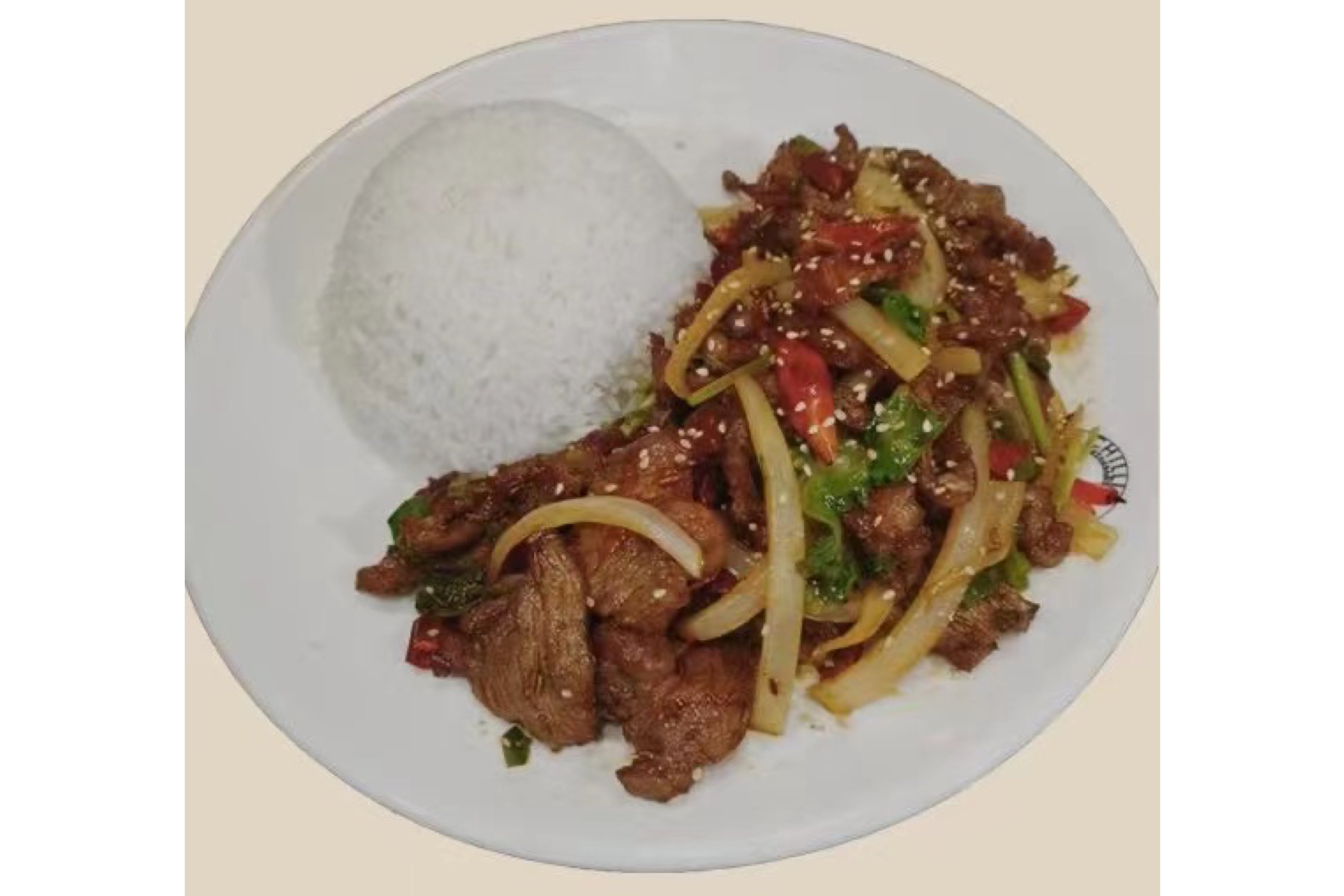 🌶️🌶️Stir Fried Roast Mutton with Cumin and Coriander+Rice 炒烤羊肉饭