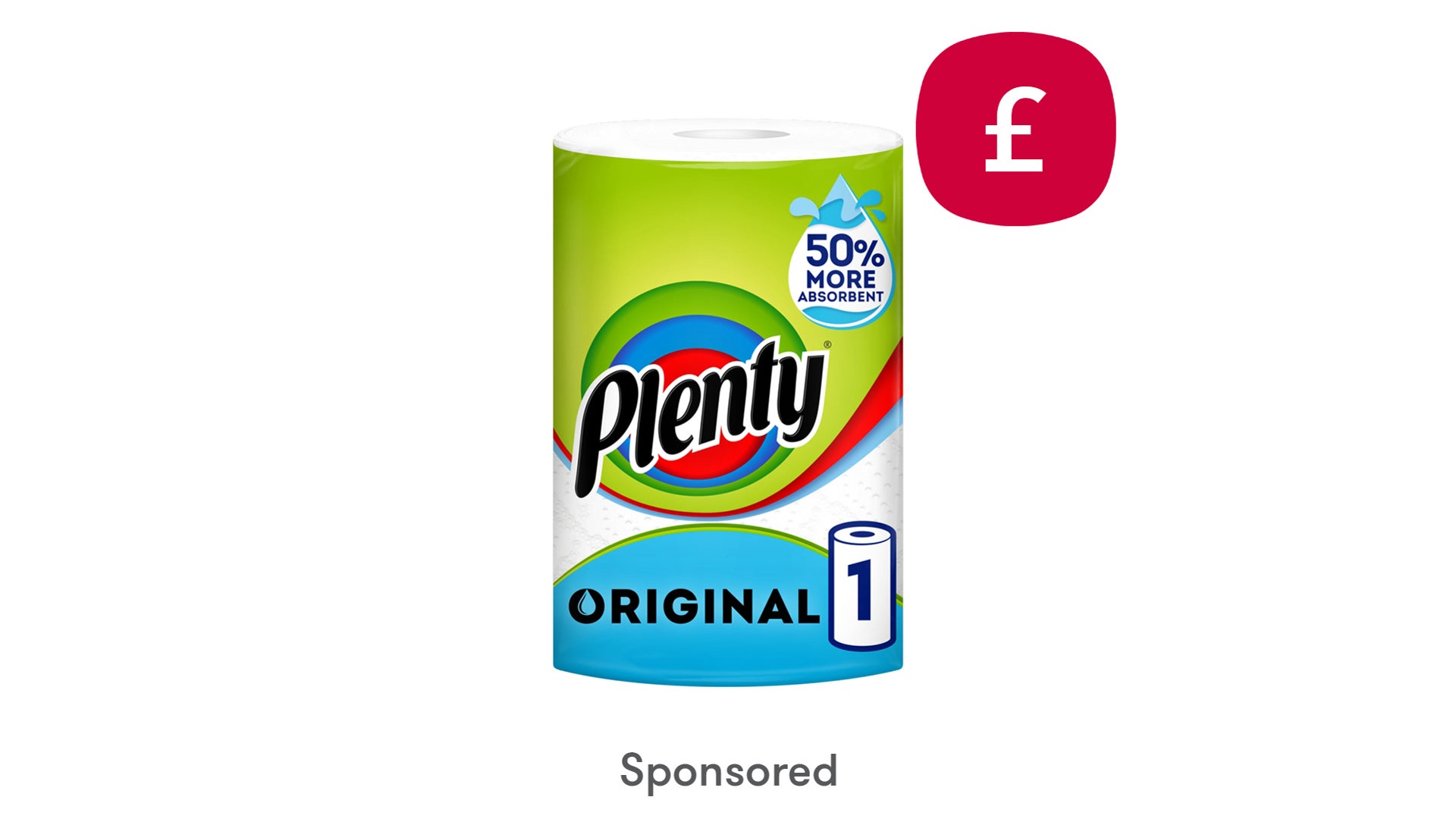 Plenty Ultrasorb Kitchen Roll 1 Roll