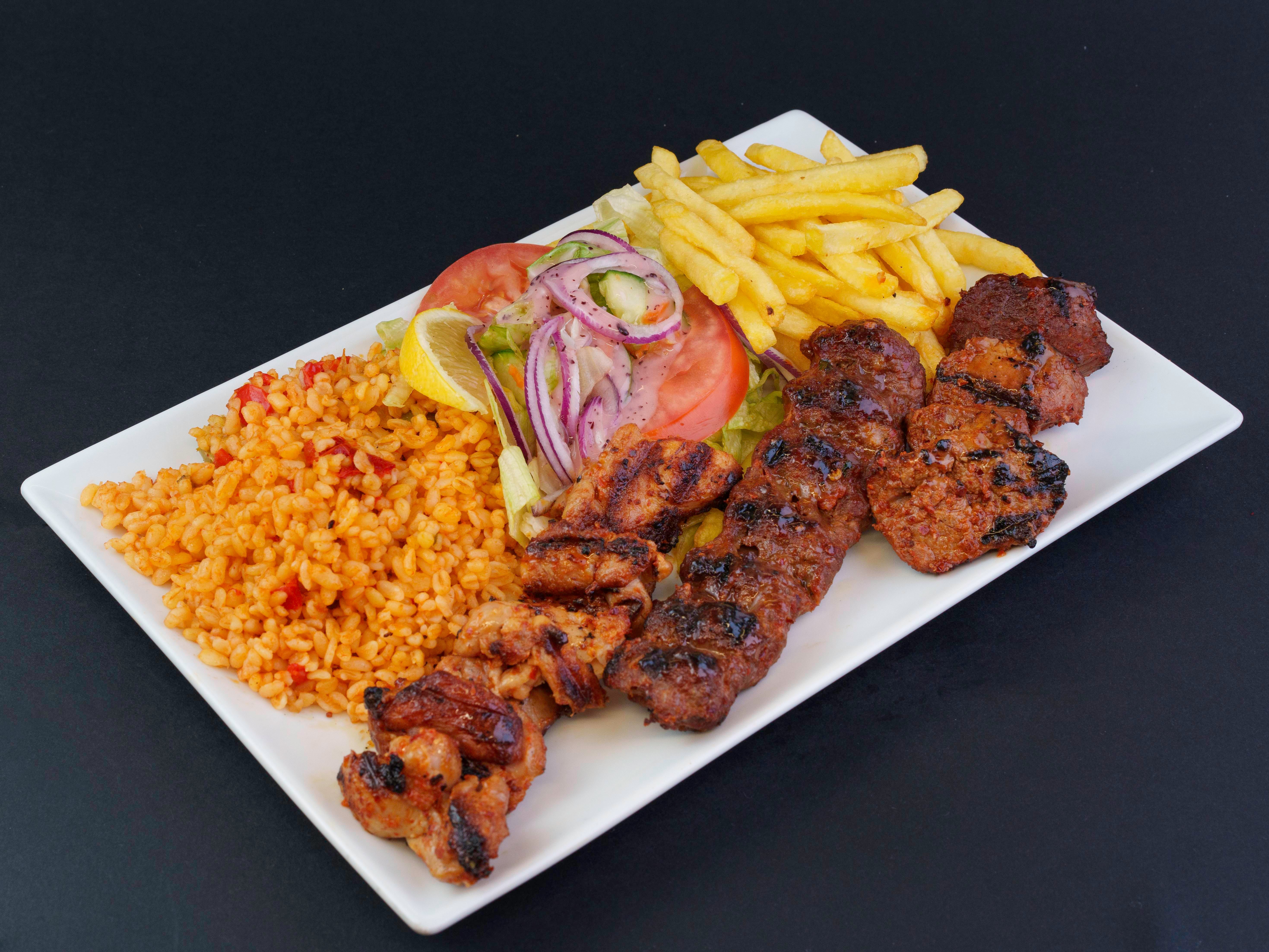 🔥🍛Assiette royale 3 brochettes