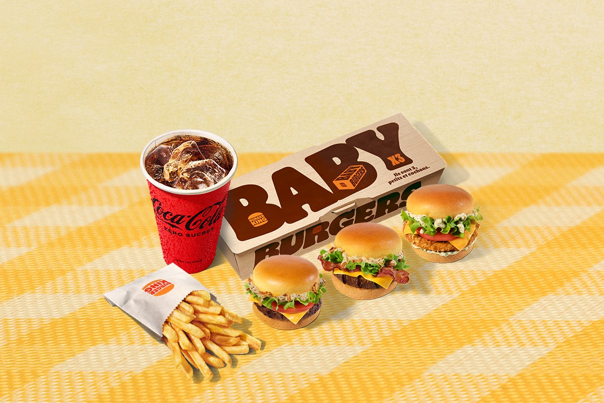 Menu French Baby Burger x3