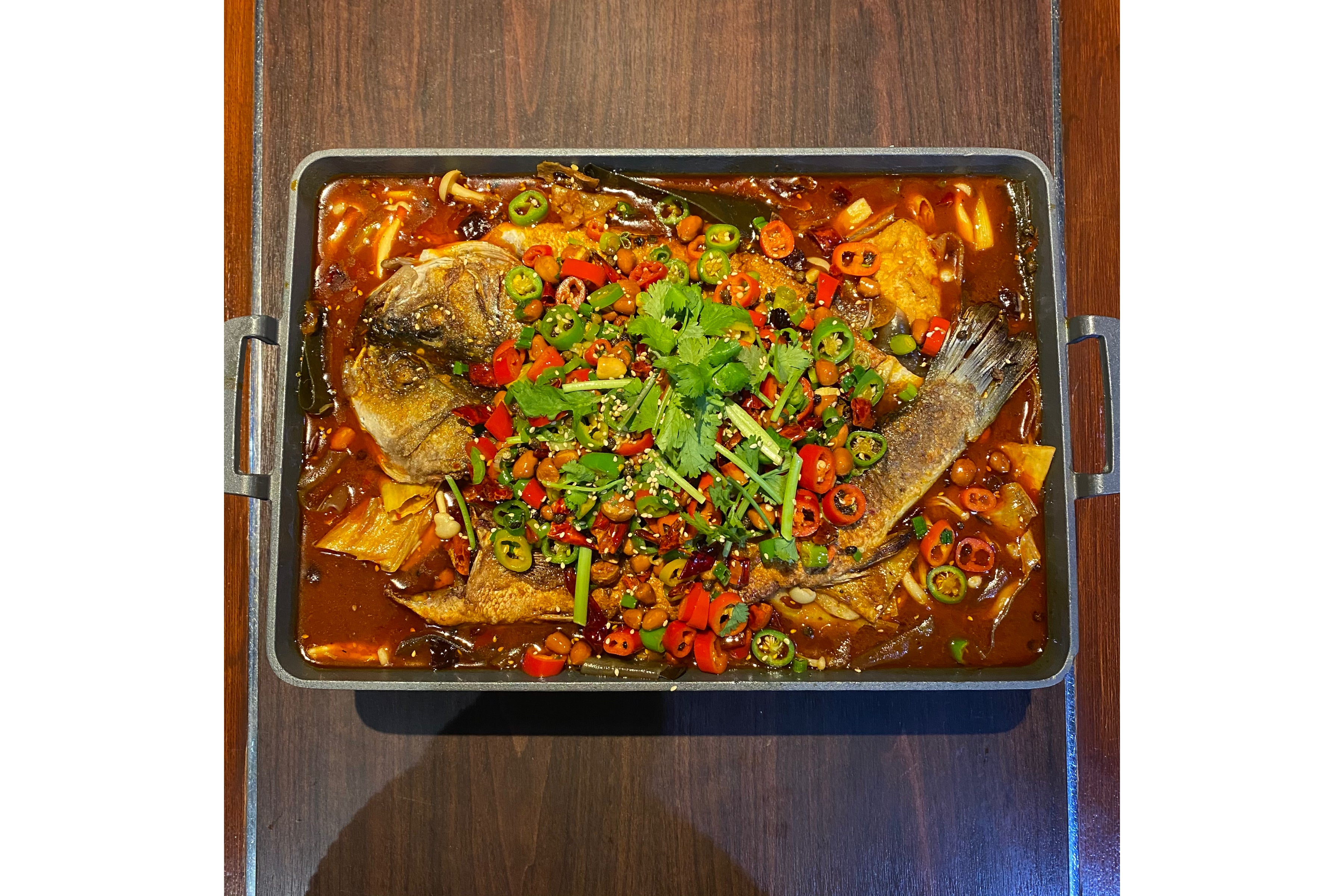 🌶️🌶️Deep Fried Seabass in Chilli Oil (麻辣烤魚)