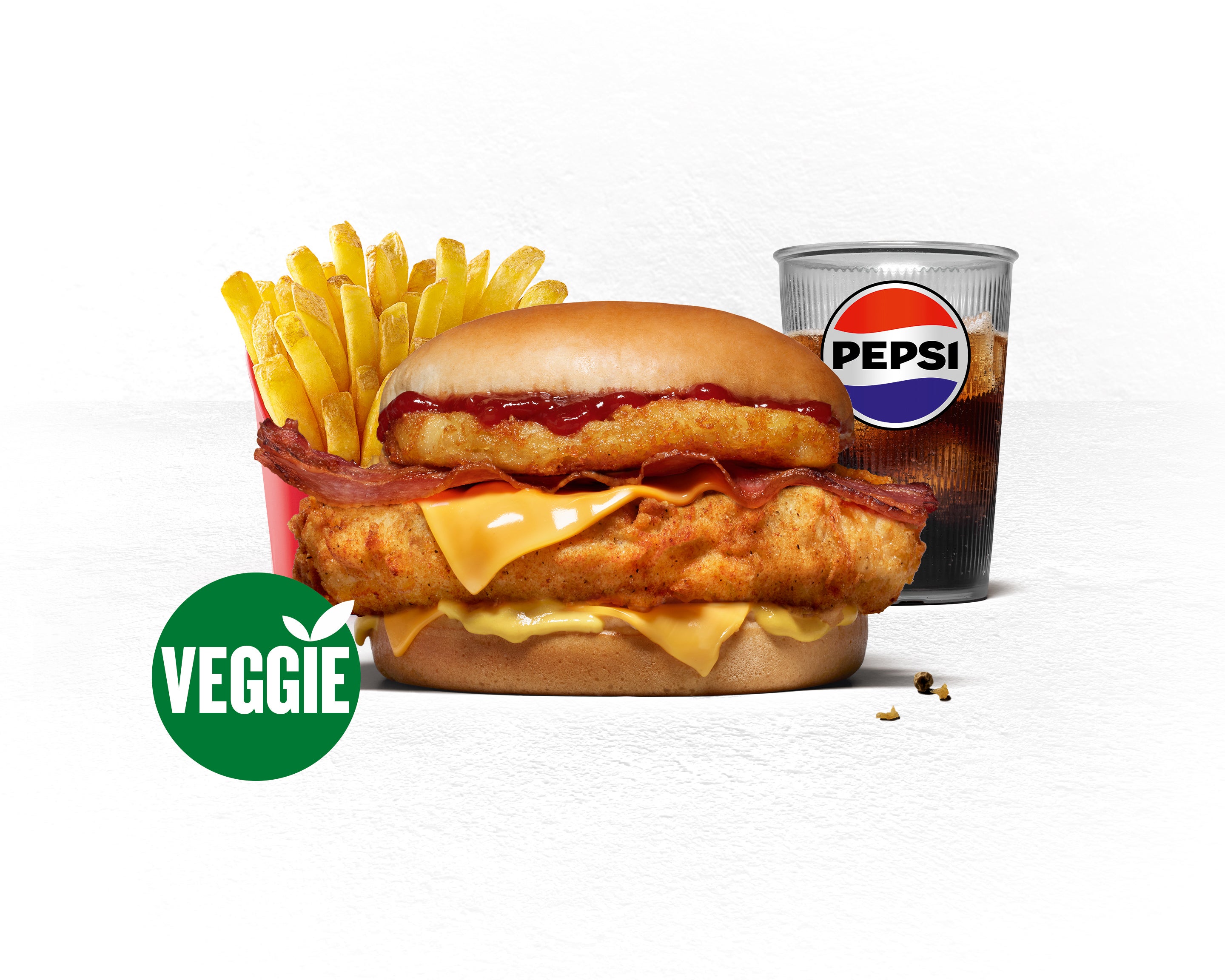 Menu Tower Cheese & Bacon Veggie