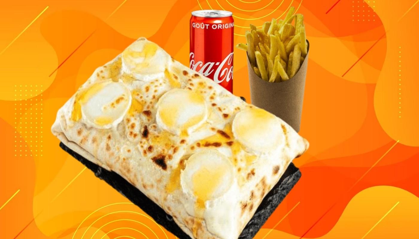 Menu Tacos gratiné au chèvre-miel