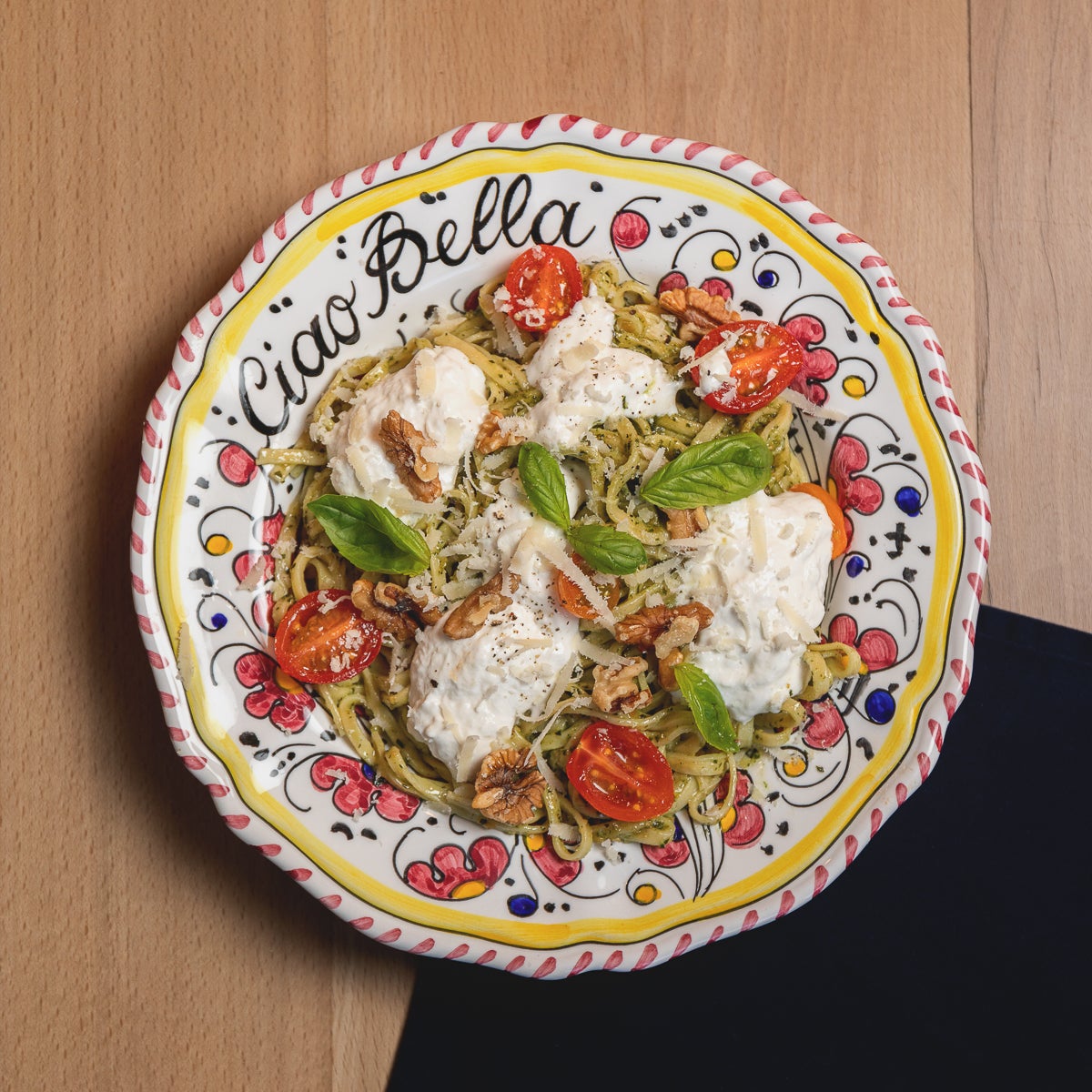 Tagliatelle au pesto genovese