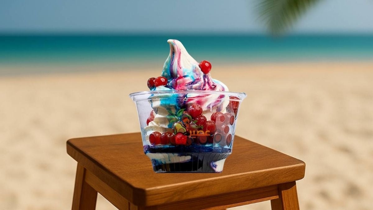 Blueberry Twister Ice Cream