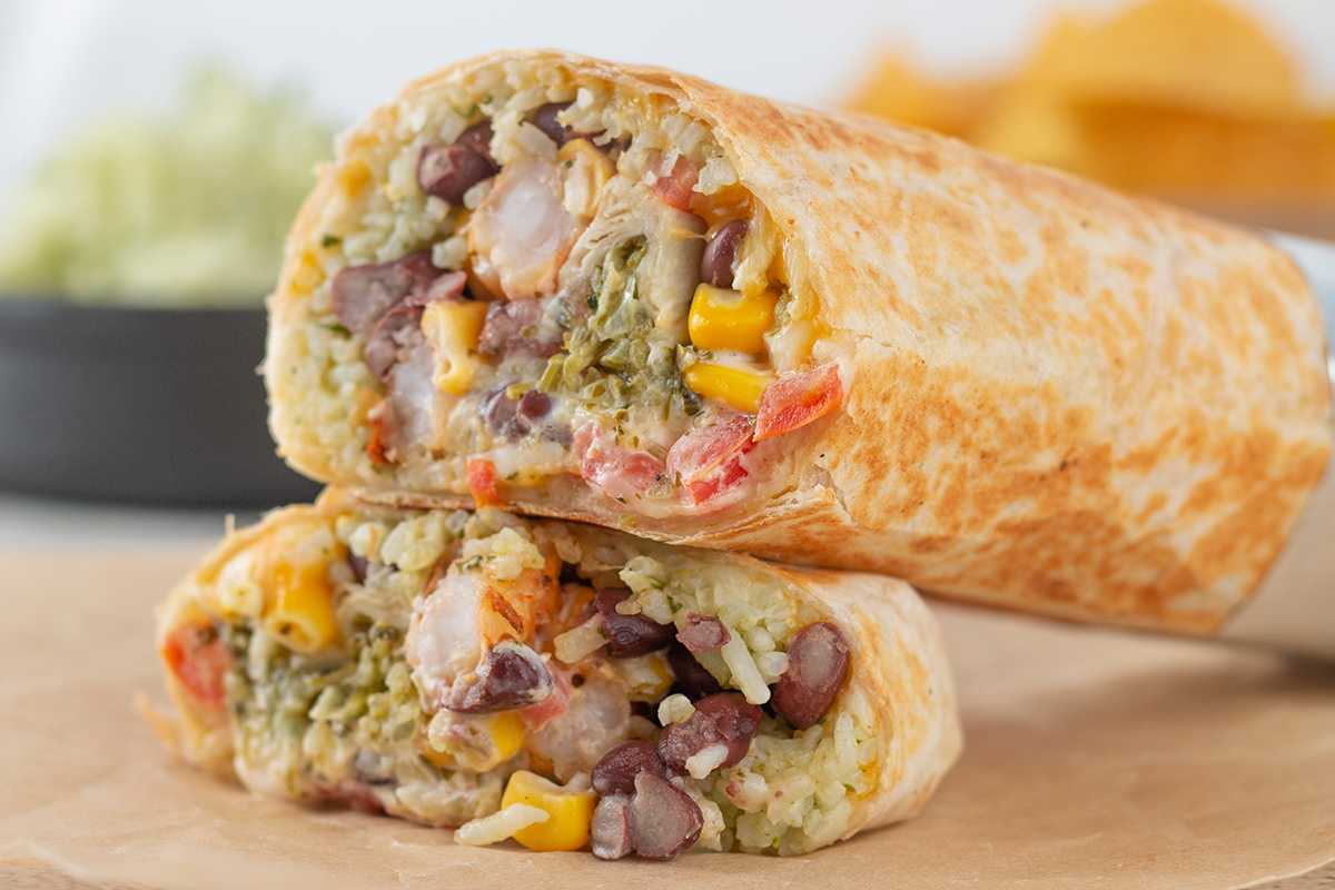 Spicy Shrimp Burrito