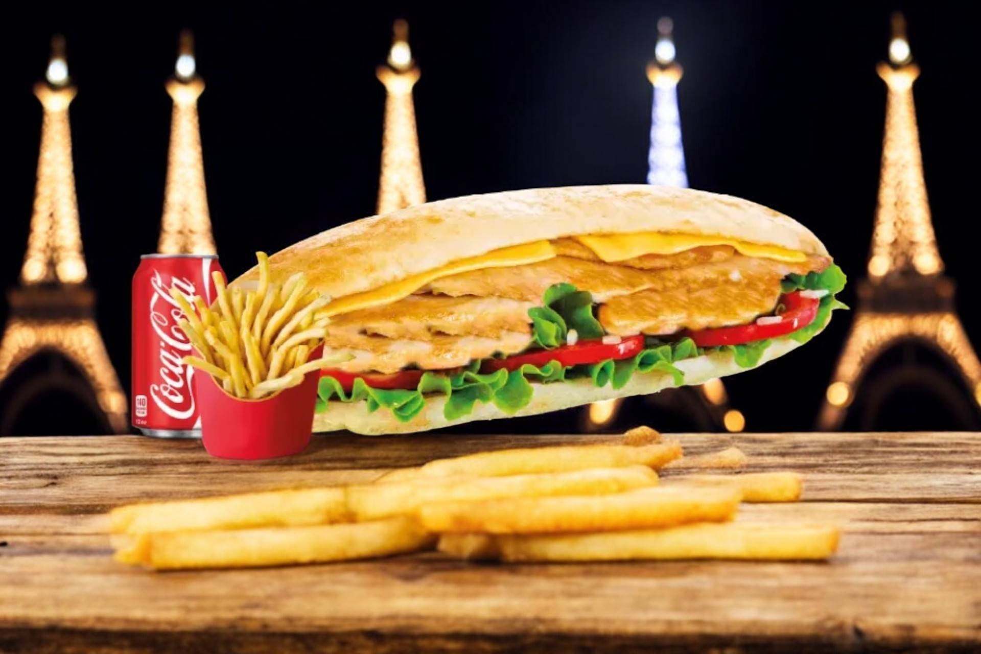 Menu sandwich suisse🌮🍟 🥤