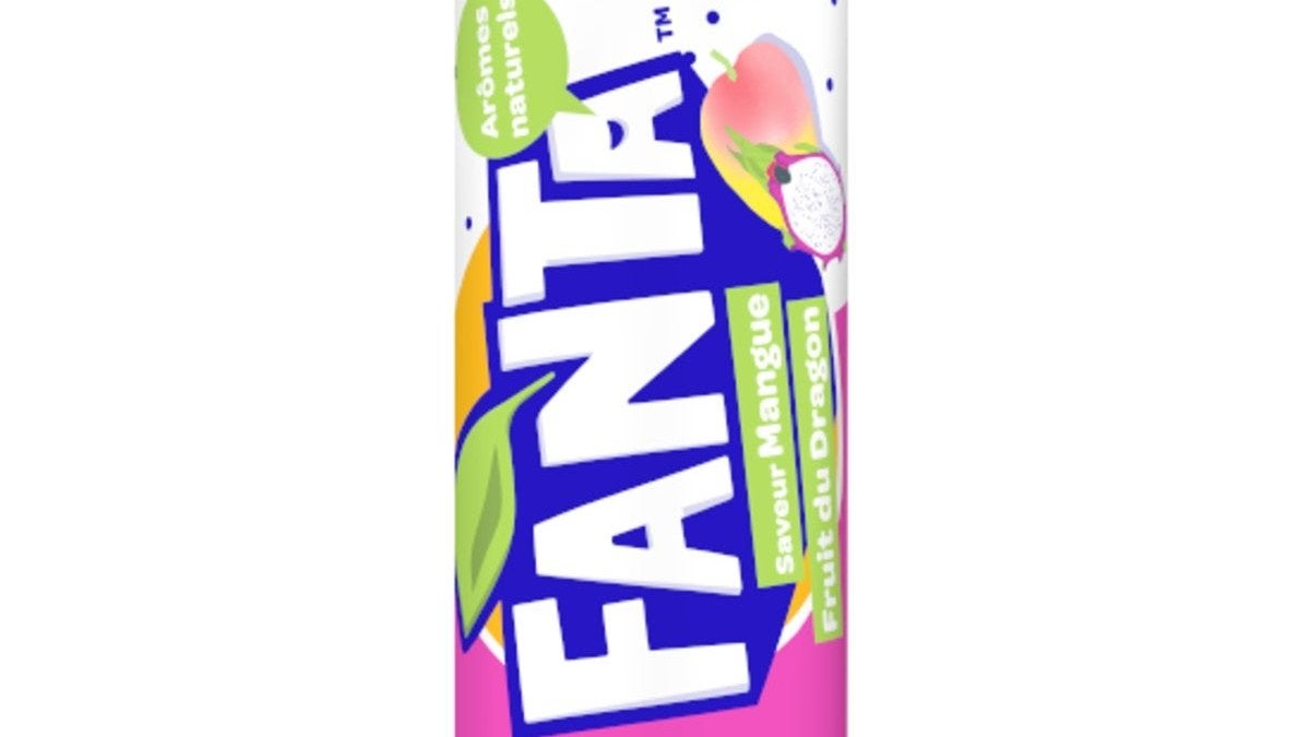 Fanta mangue & fruit du dragon