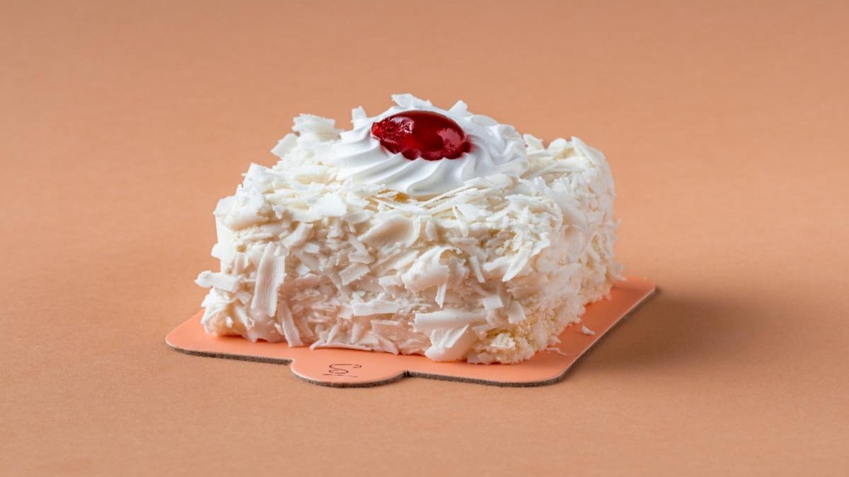 White Forest Cut Cake