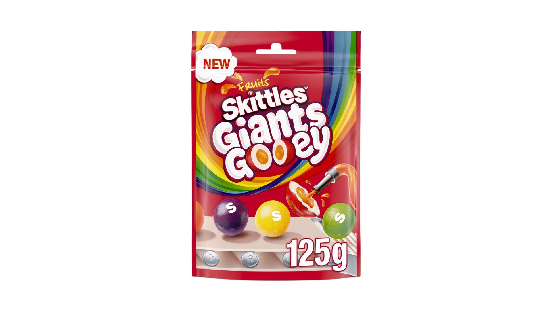 Skittles Giants Gooeys Fruit Sweets Bag 125g