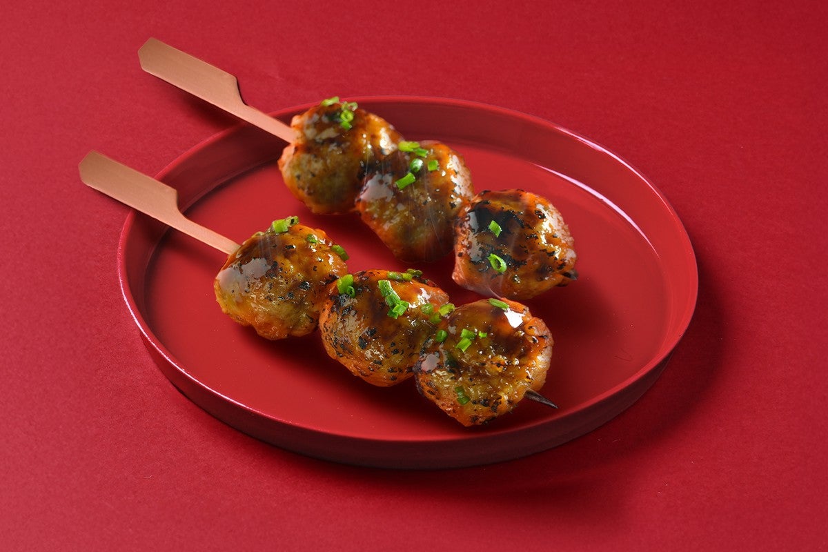 Yakitori boulette poulet au satay