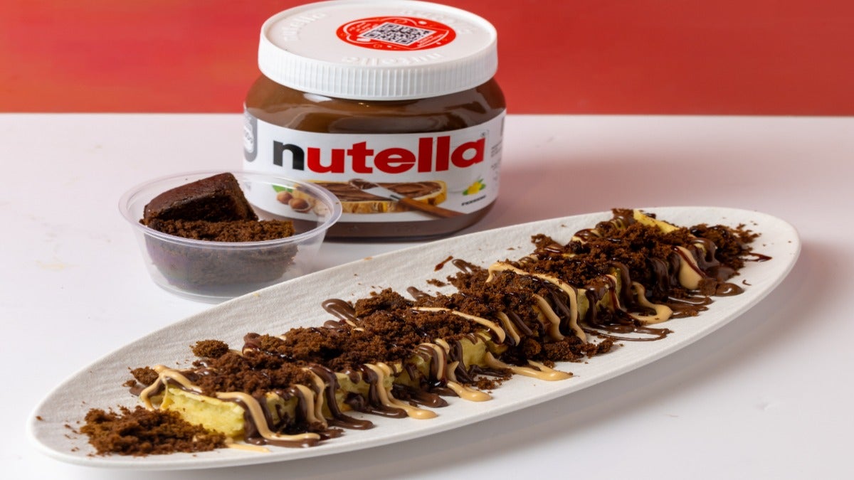 Mini Waffle Nutella With Brownie