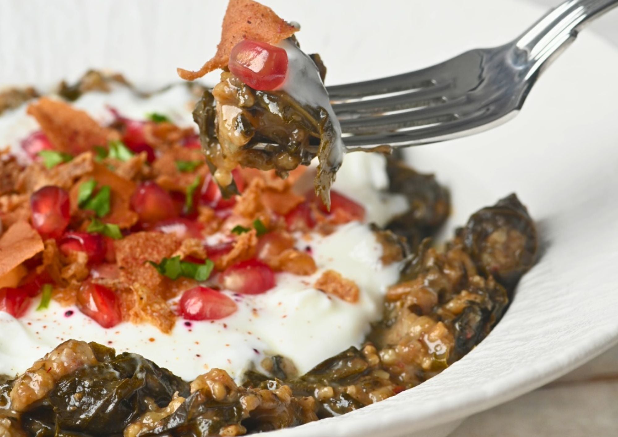 Vine leaves Fatteh