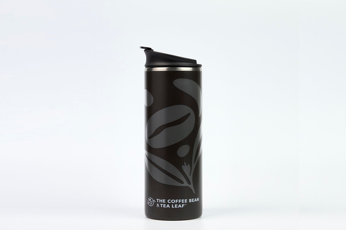Flip Top Insulated Stainless steel Bottle - Black