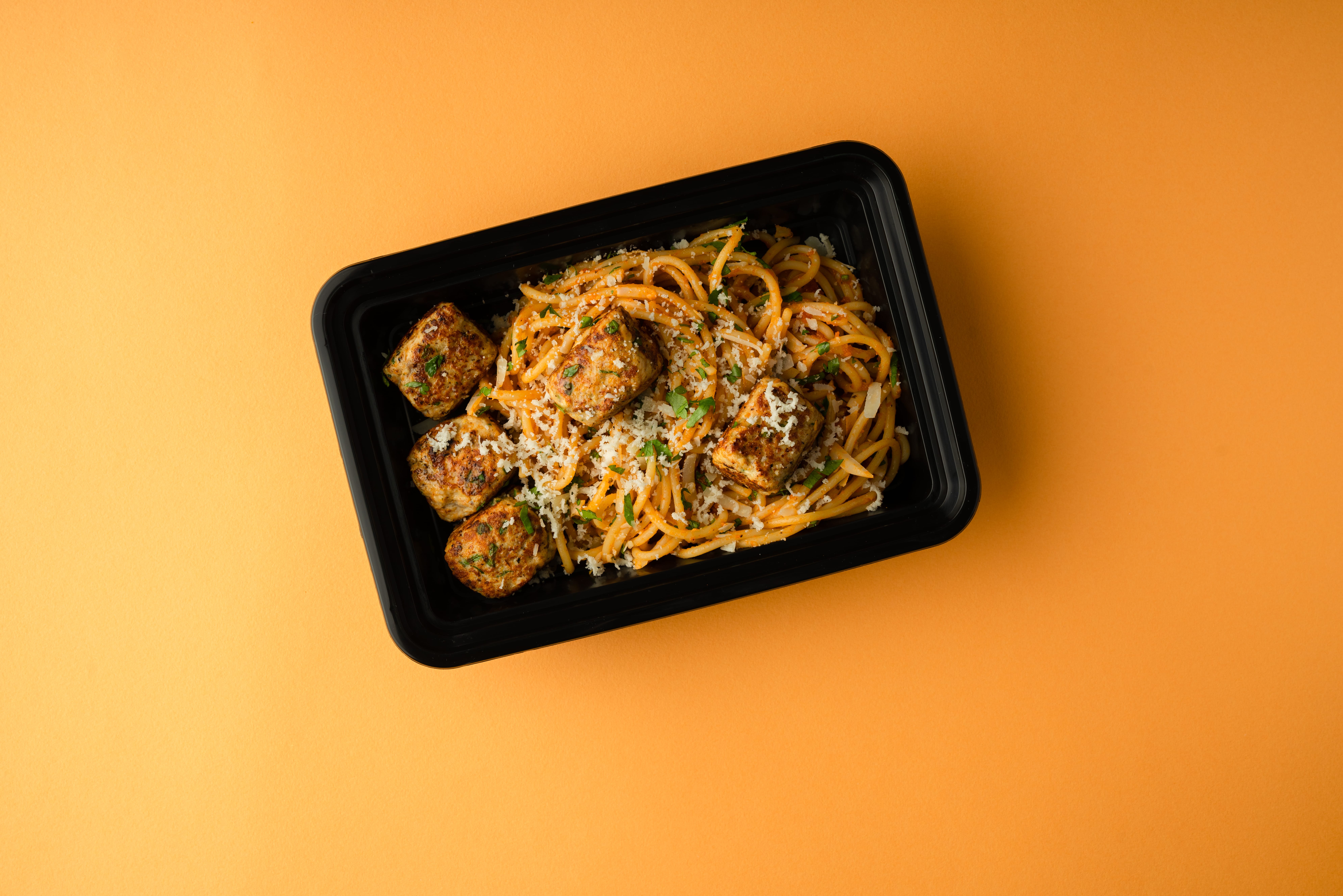 Chicken Balls Spaghett