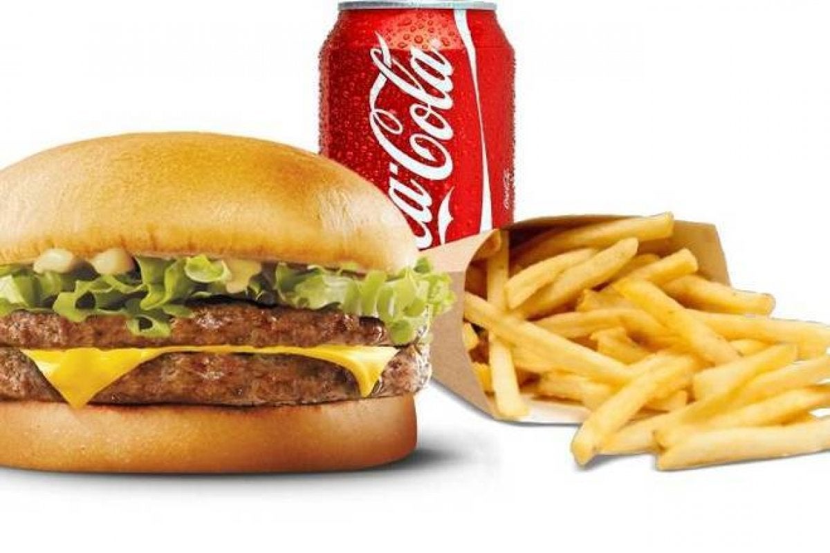 Menu double cheese burger