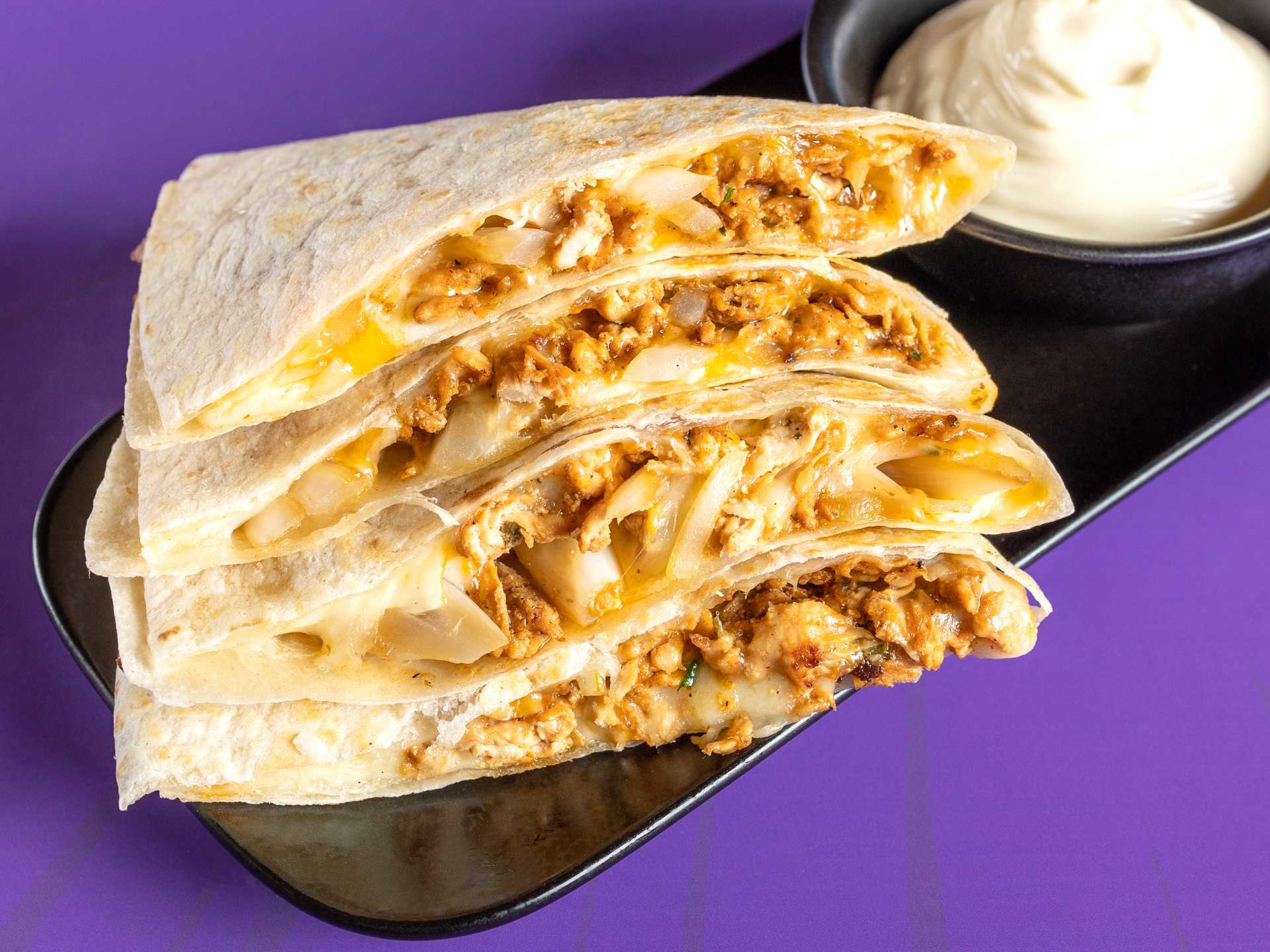 Chicken Shawarma Quesadilla By Shawarma Villains Adventure