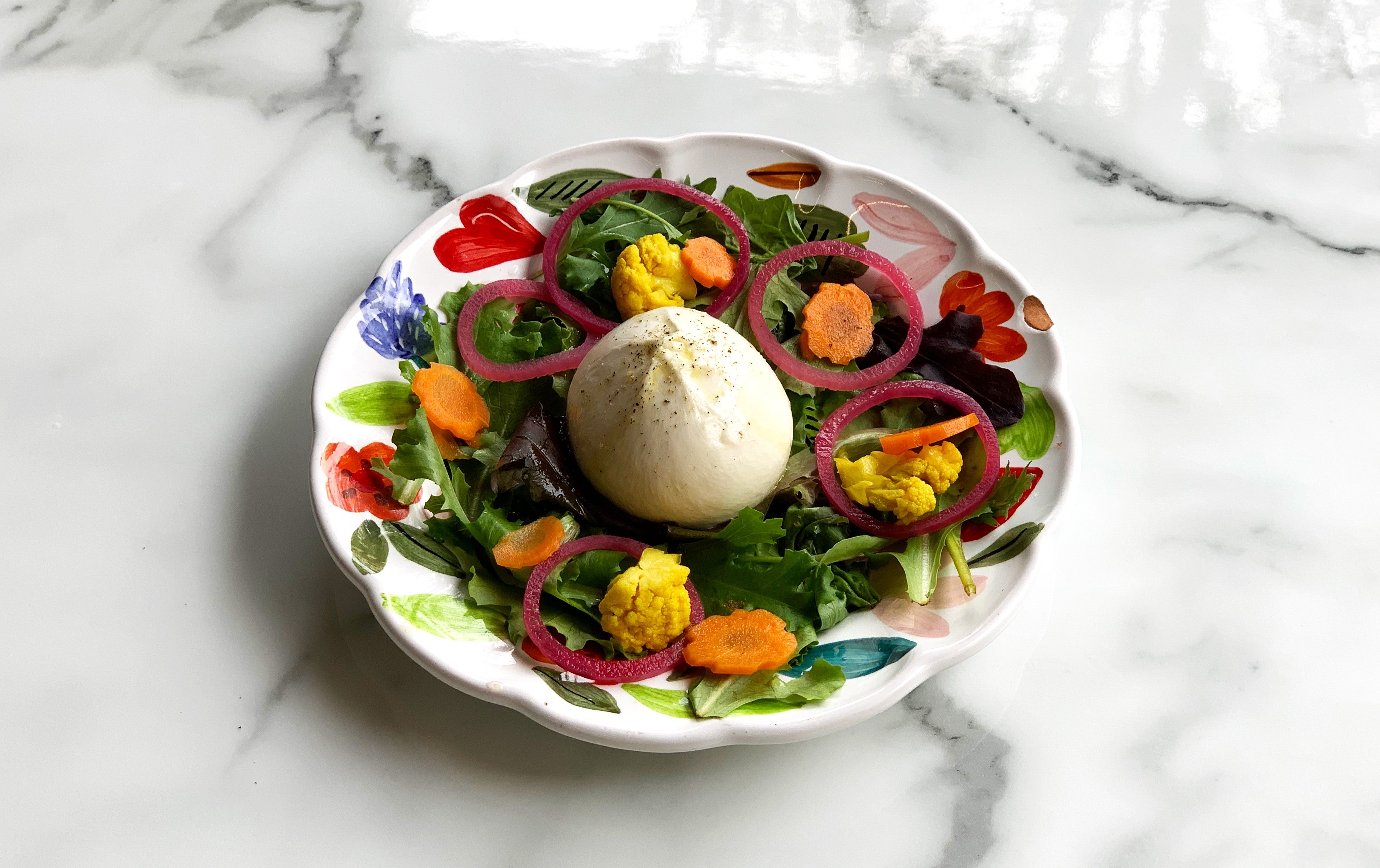Burrata à l’huile d’olive extra vierge