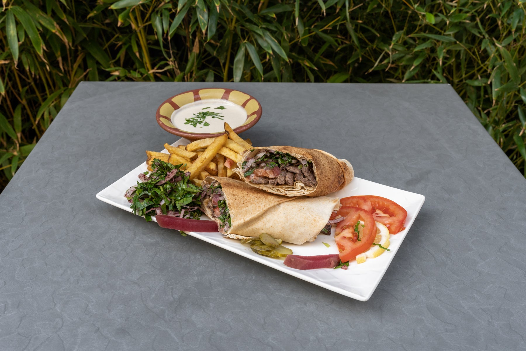 Sandwich shawarma bœuf