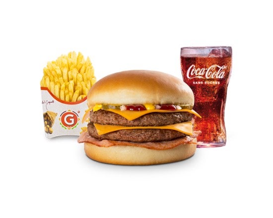 Menu Double Cheese Bacon *