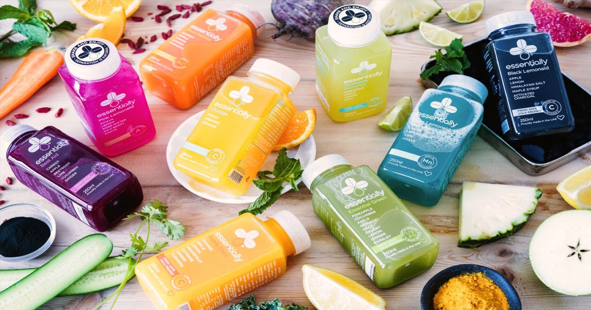 Essentially Juices delivery from Motor City Order with Deliveroo