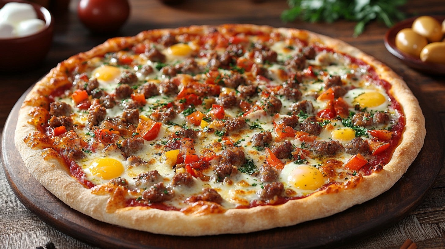 Pizza orientale 🍅 🌶️ 🧅