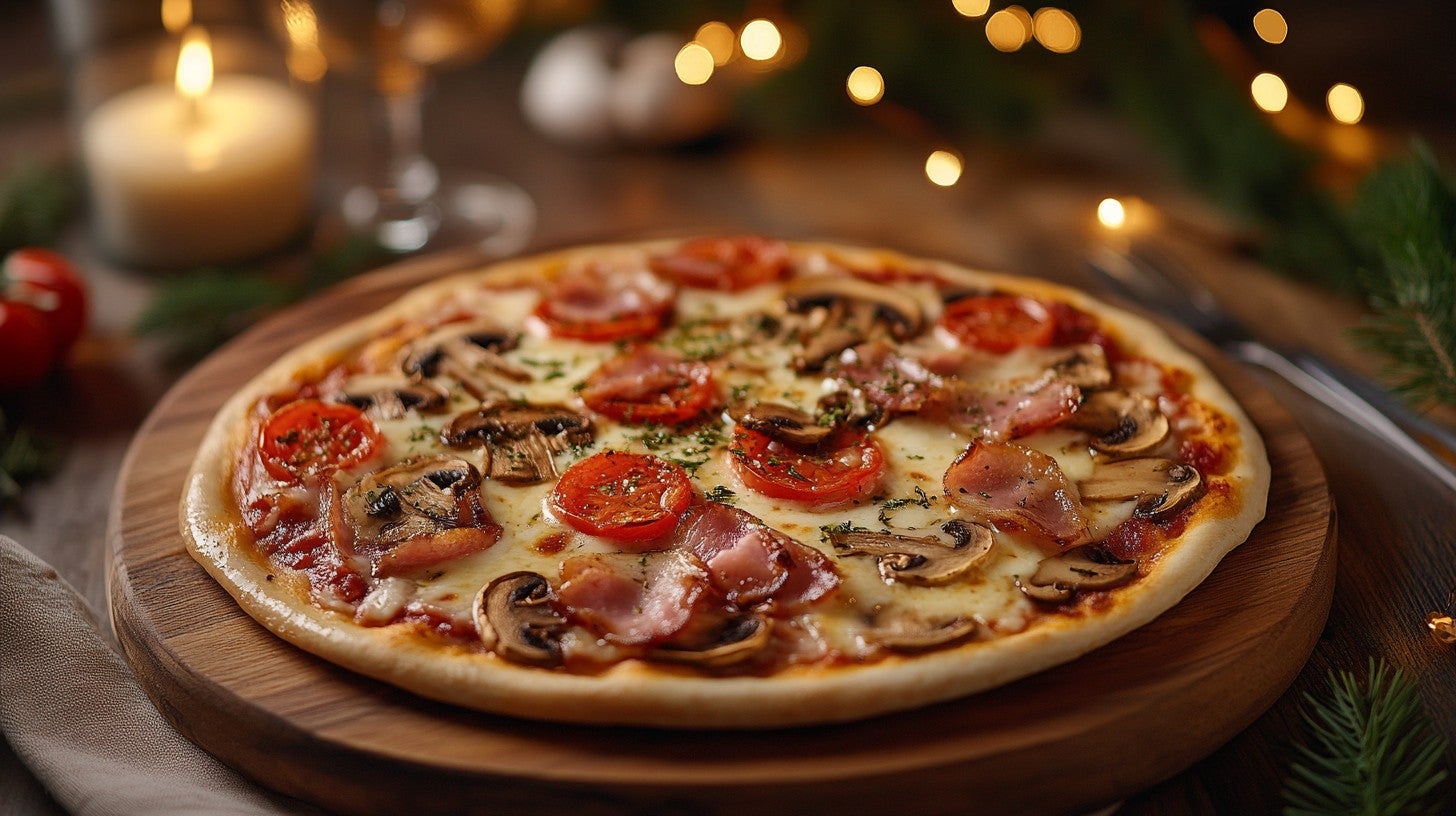 Pizza paysanne 🍅 🥓 🍄