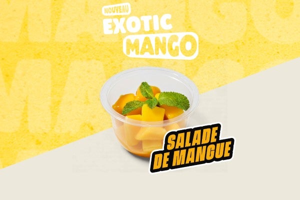 SALADE DE MANGUE - COULIS EXOTIQUE