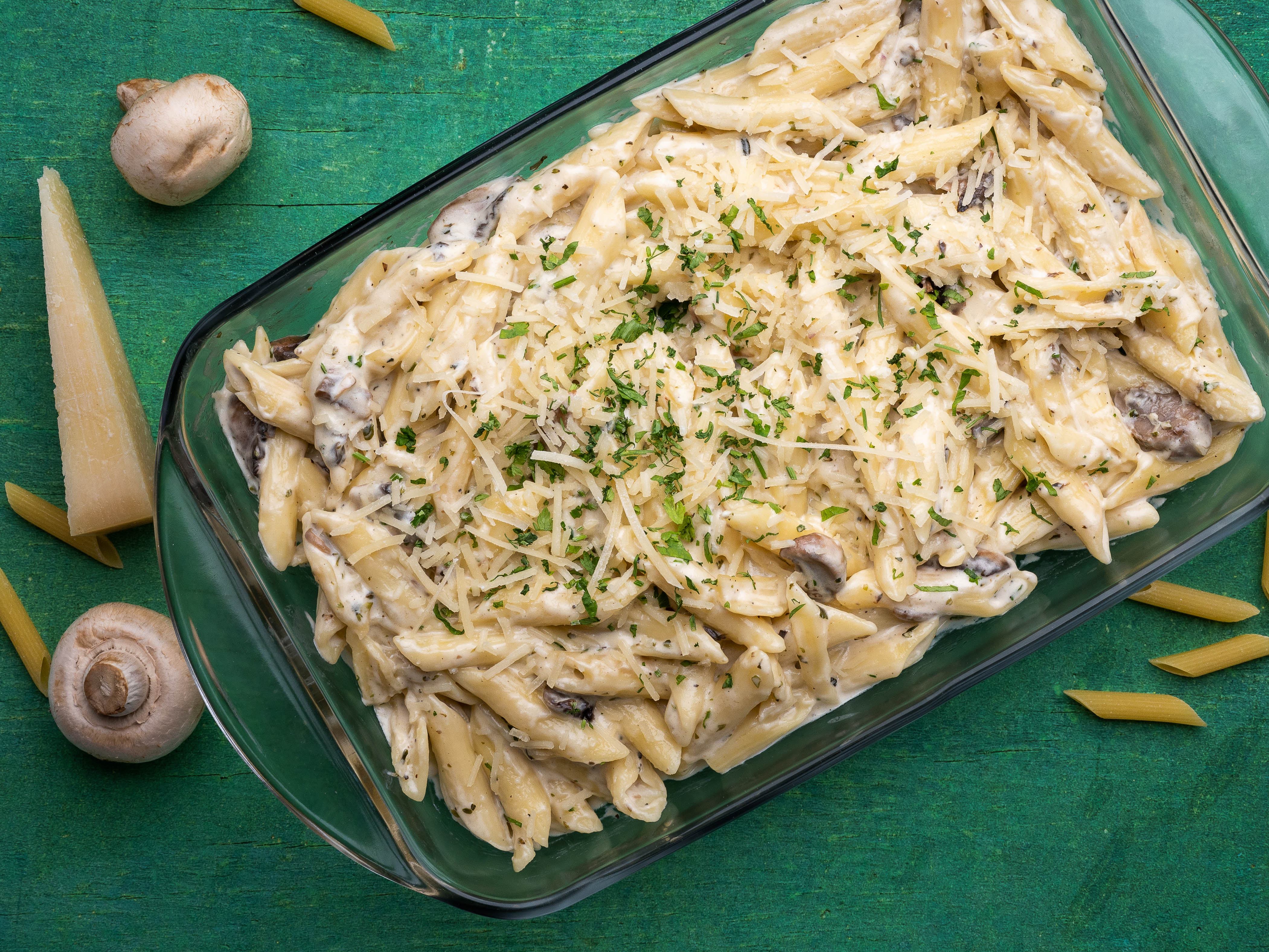 Gathering Alfredo Pasta