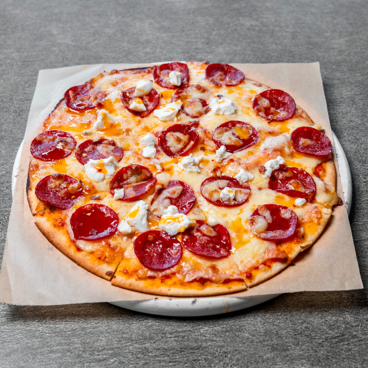 Hot Honey Pepperoni Pizza