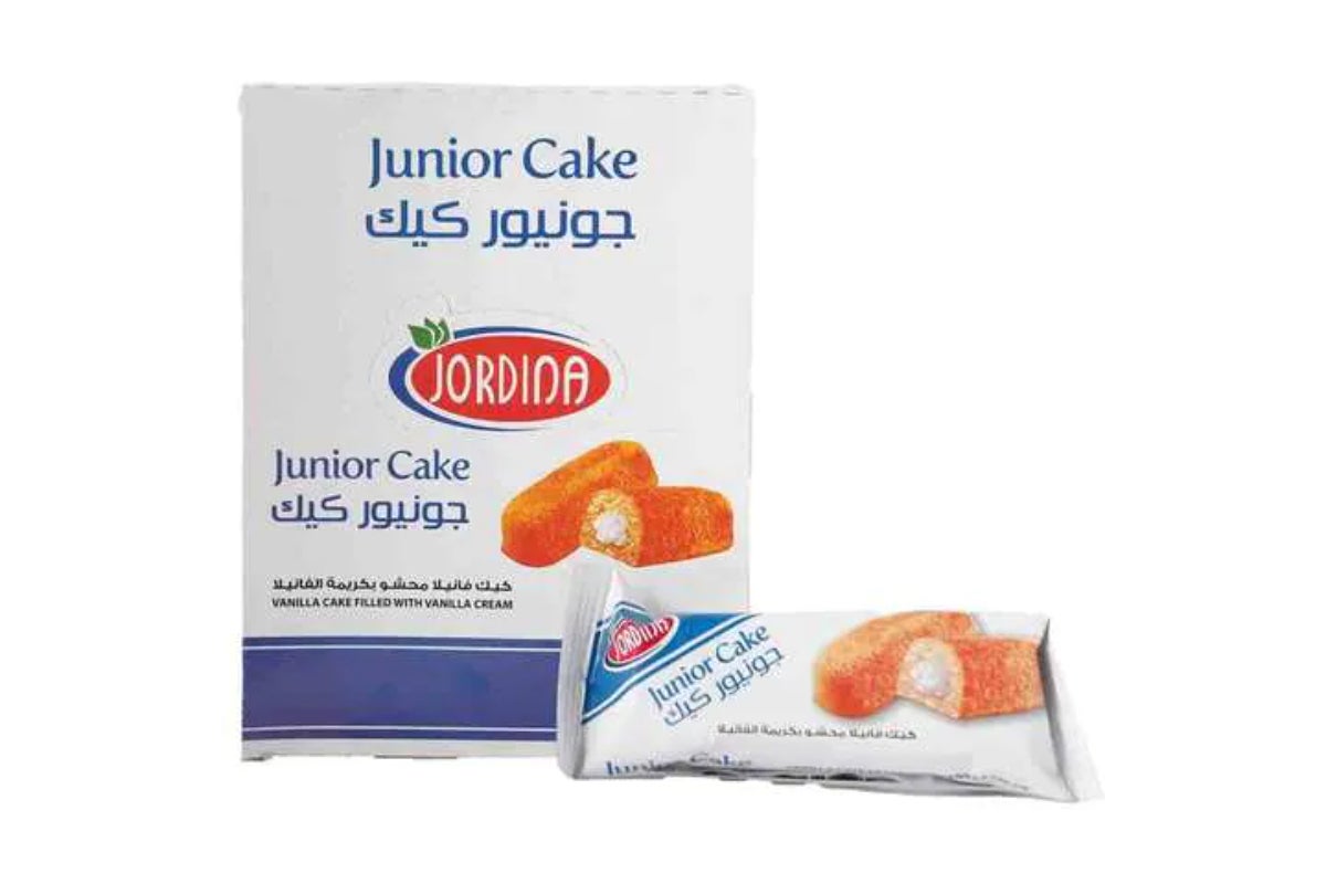Jordina Junior Vanilla Cake Filled with Vanilla Cream, 40g
