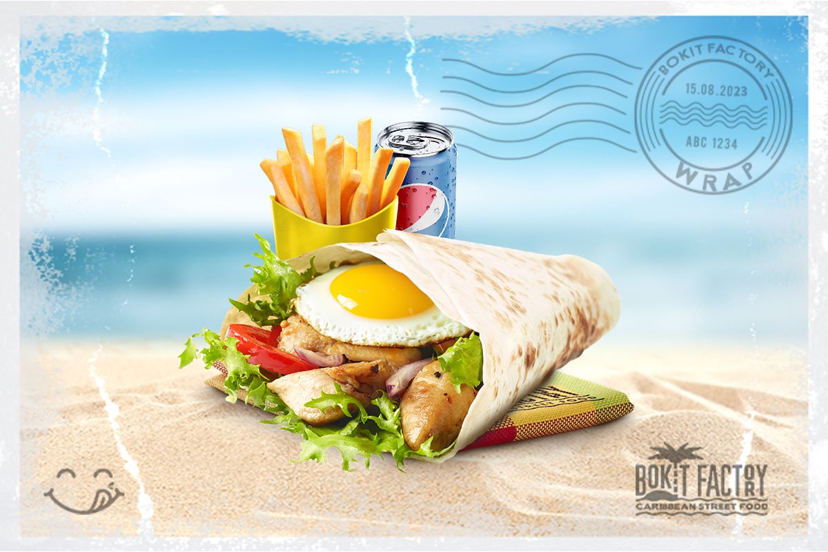 Menu Wrap Caribbean 🌴😋