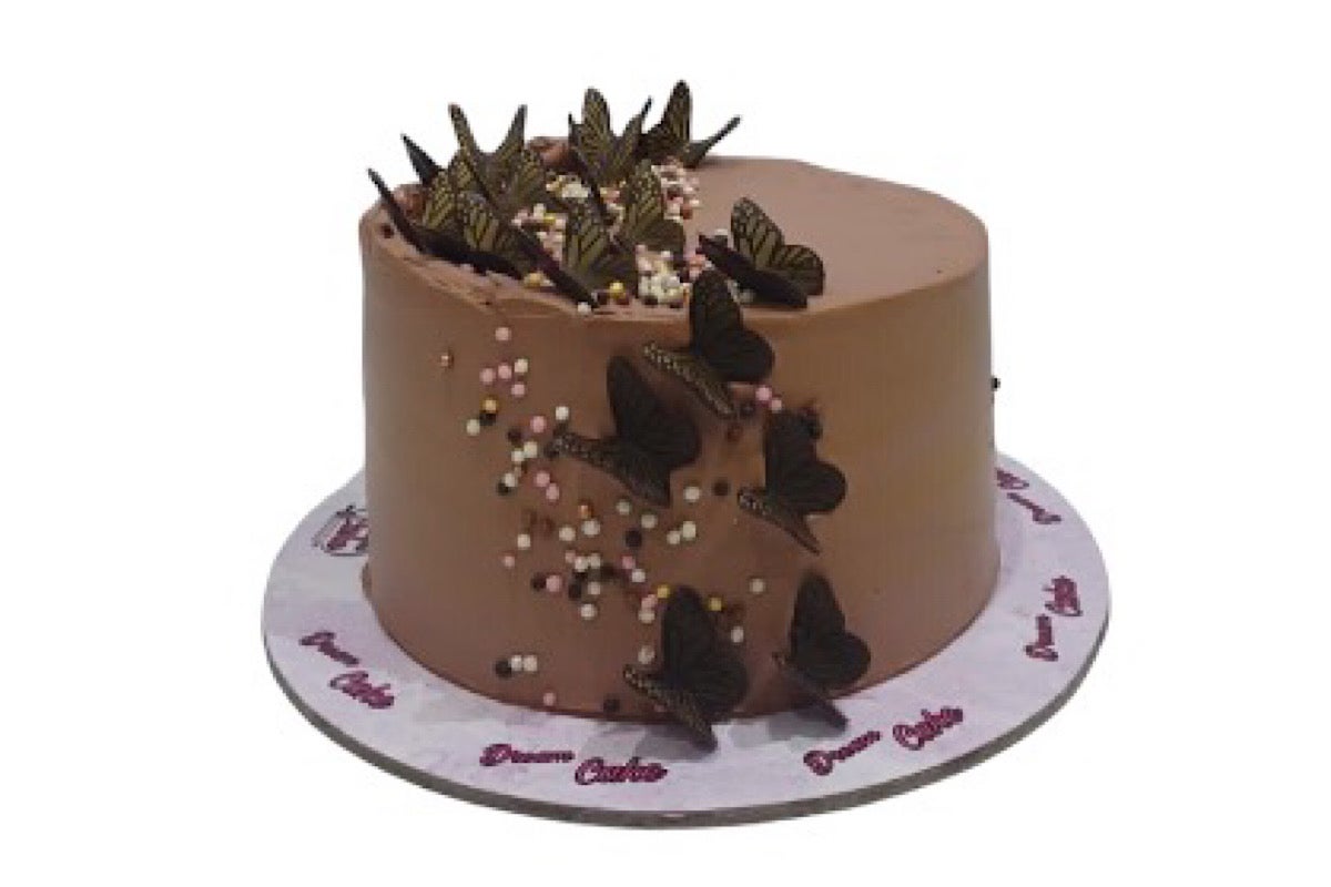 Butterfly chocolate cake