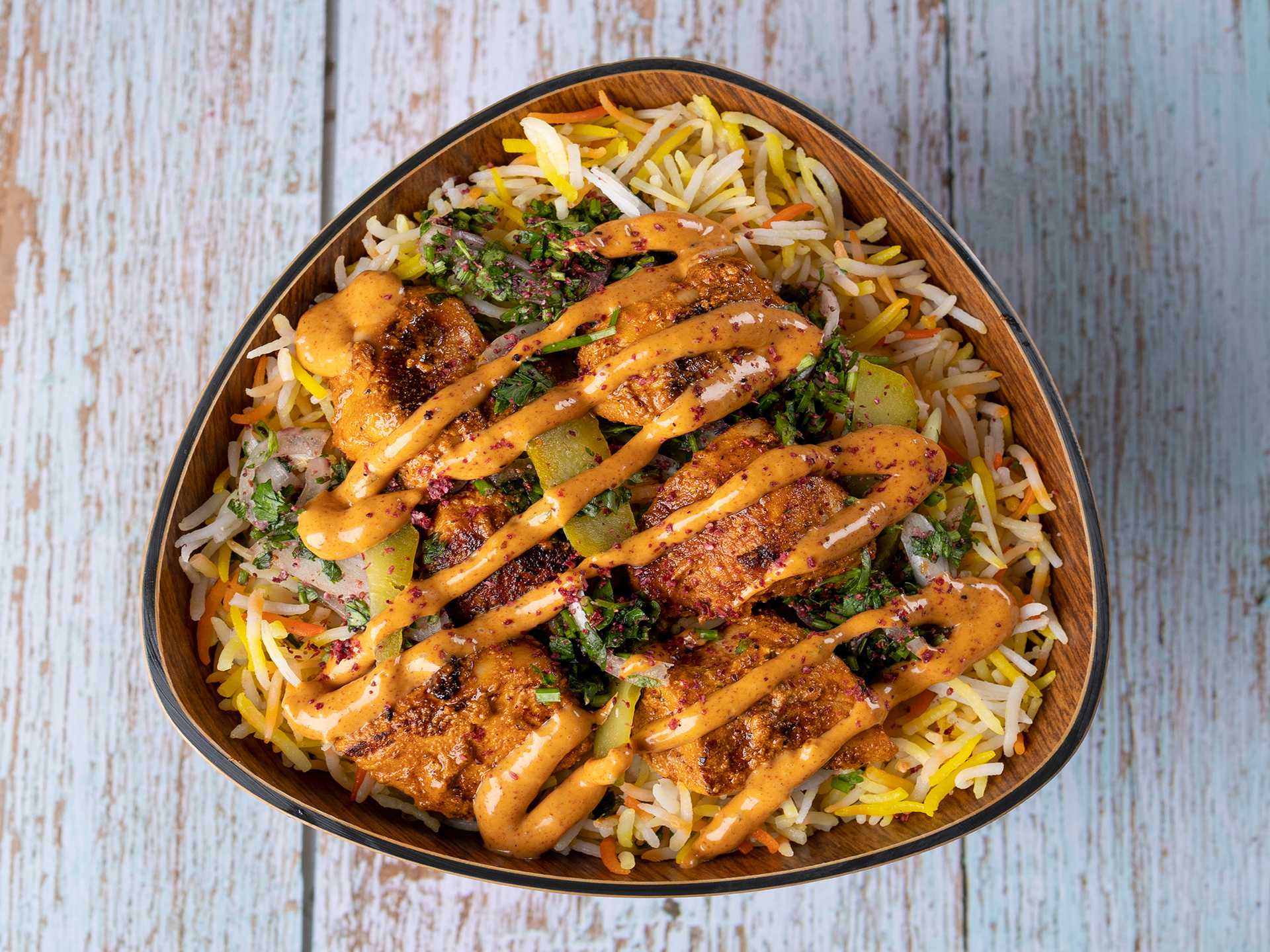 Spicy Tawook Workshop Rice Bowl