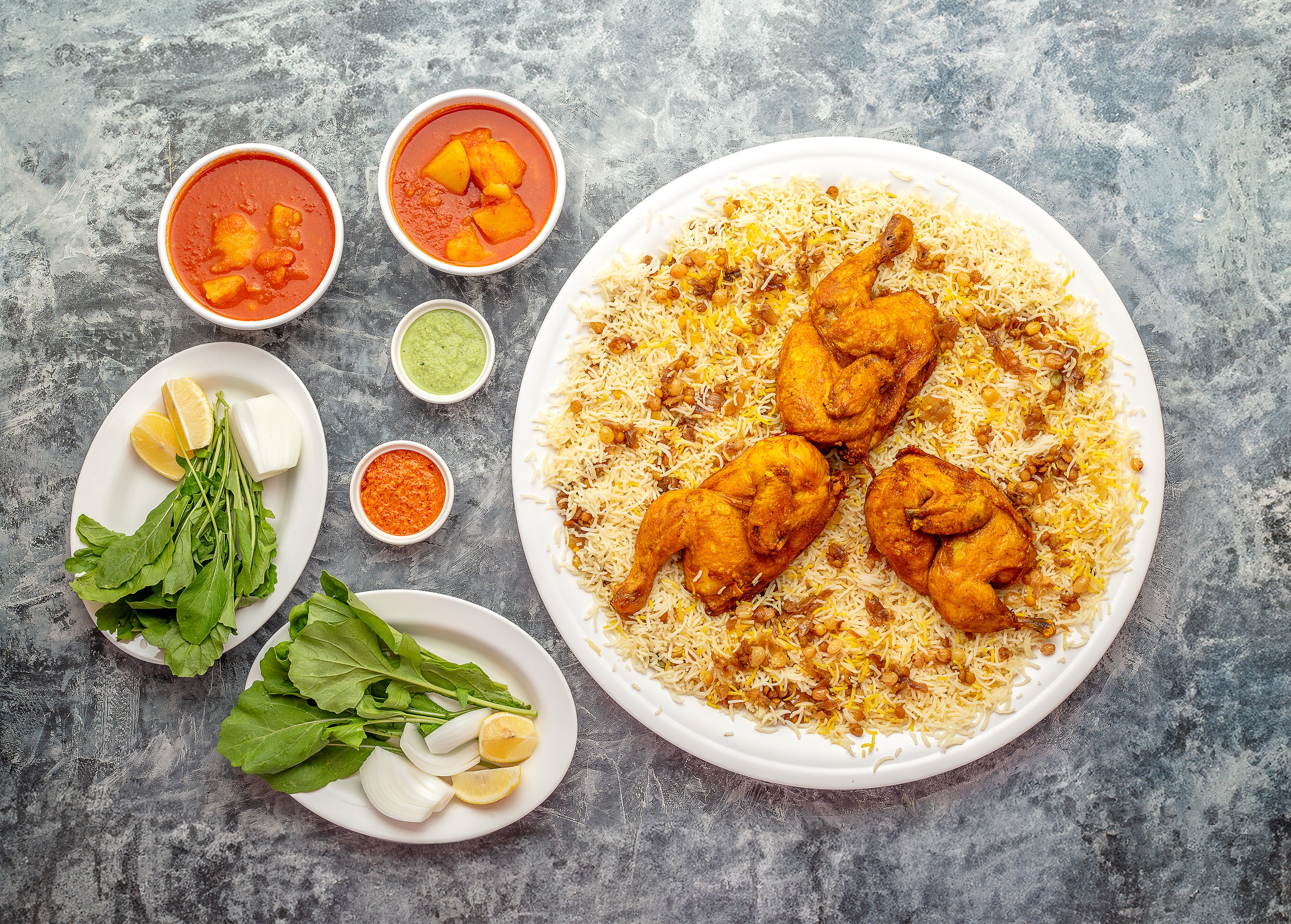 Chicken Machboos Tray