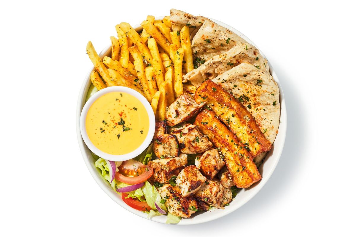 Chicken Souvlaki Plate